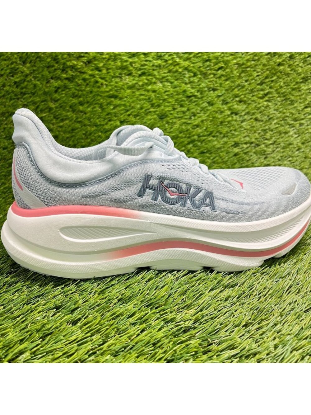 Hoka One One Bondi 9 Womens Size 8D Mineral Blue Running Walking Shoes Sneakers